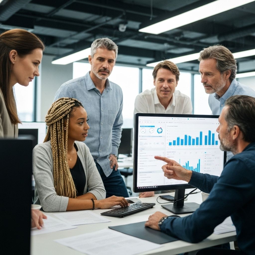 Team working on digital solutions